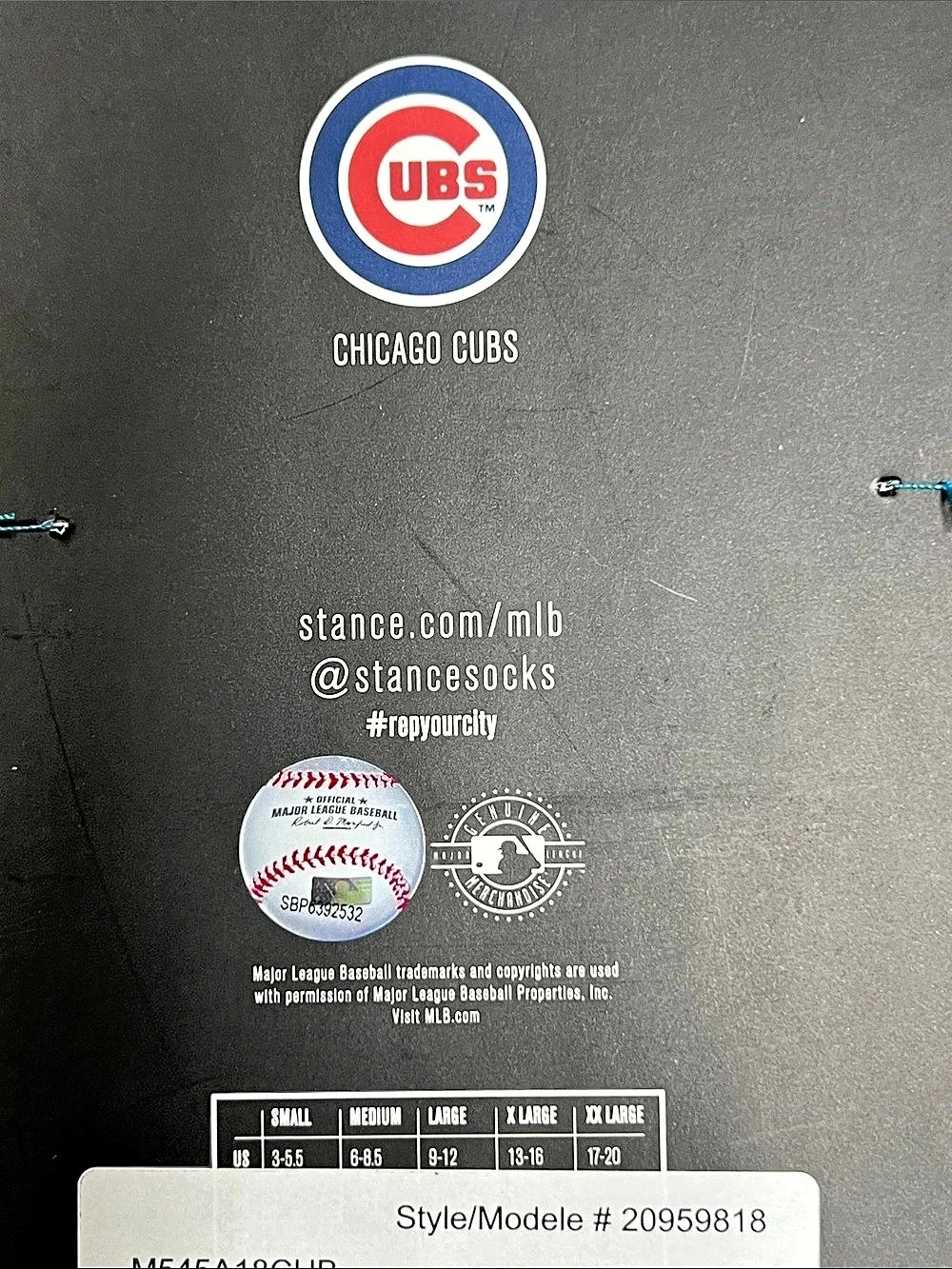 Stance Chicago Cubs MLB Pinstripe Socks White & Blue. Men's Size Large. NWT